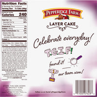 Pepperidge Farm Frozen Chocolate Fudge Layer Cake, 19.6 oz. Box — photo 8