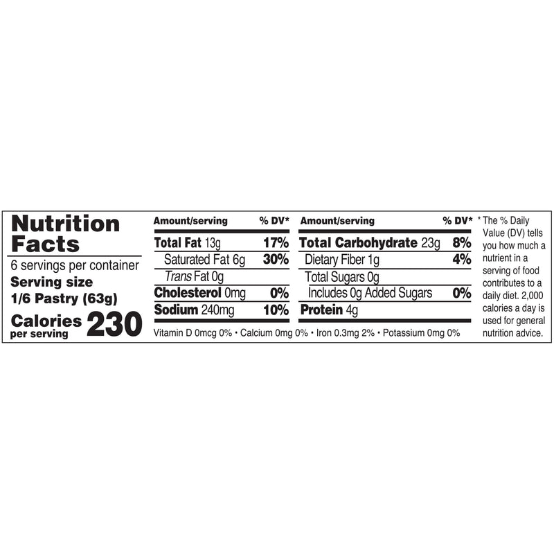 Jus-Rol Flaky & Layered Puff Pastry Sheet, Pre-Rolled Refrigerated Dough, 13.2 oz, 1 Sheet, For Sweet or Savory Baking — photo 6