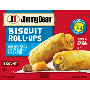 Jimmy Dean Frozen Biscuit Rollups Sausage, Egg & Cheese, 12.8 oz, 8 ct