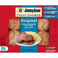 Jimmy Dean Fully Cooked Original Pork Sausage Patties, 9.6 oz, 8 Count — photo 3