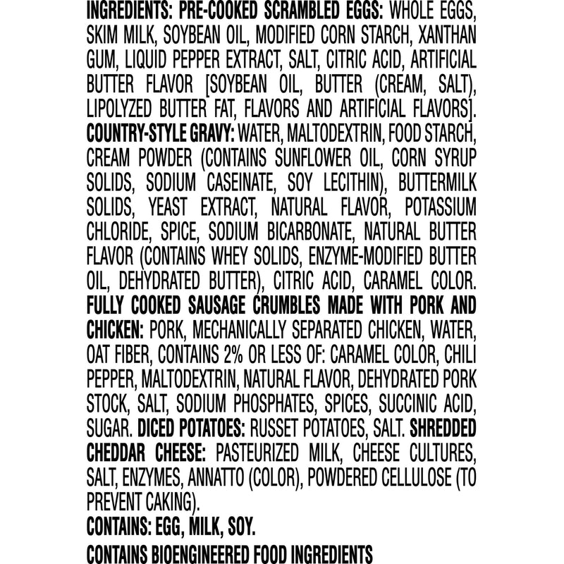 Jimmy Dean Frozen Sausage & Gravy Breakfast Bowl, 7 oz — photo 3
