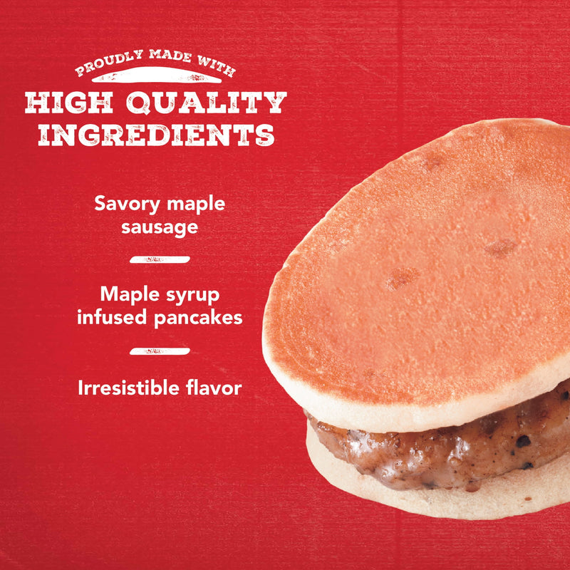 Jimmy Dean Frozen Breakfast Sandwiches, Maple Pancakes & Sausage Griddle Cake, 32 oz, 8 Count — photo 6