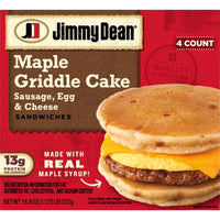 Jimmy Dean Frozen Breakfast Sandwiches, Egg and Cheese Maple Griddle Cake, 18.8 oz, 4 Count — photo 5