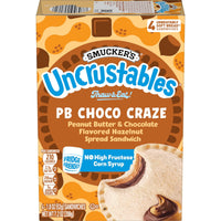 Smucker’s Uncrustables Peanut Butter and Chocolate Flavored Hazelnut Spread Sandwiches, 4 Count, 1.8 oz Each, Frozen — photo 5