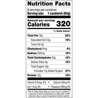 Smucker’s Uncrustables Burstin' Blueberry Morning Protein Snacks, Peanut Butter & Blueberry Spread Sandwiches on Wheat Bread, 8 Count, 2.8 oz Each, Frozen — photo 3