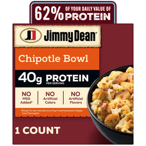 Jimmy Dean Frozen Protein Breakfast Bowl Chipotle Chicken, Scrambled Egg & Monterey Jack, 7.22 oz