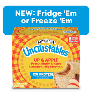 Smucker's Frozen Uncrustables Up & Apple Peanut Butter & Apple Cinnamon Jelly Sandwiches, 22.4 oz, 8 ct