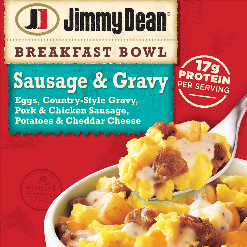 Jimmy Dean Frozen Sausage & Gravy Breakfast Bowl, 7 oz — package