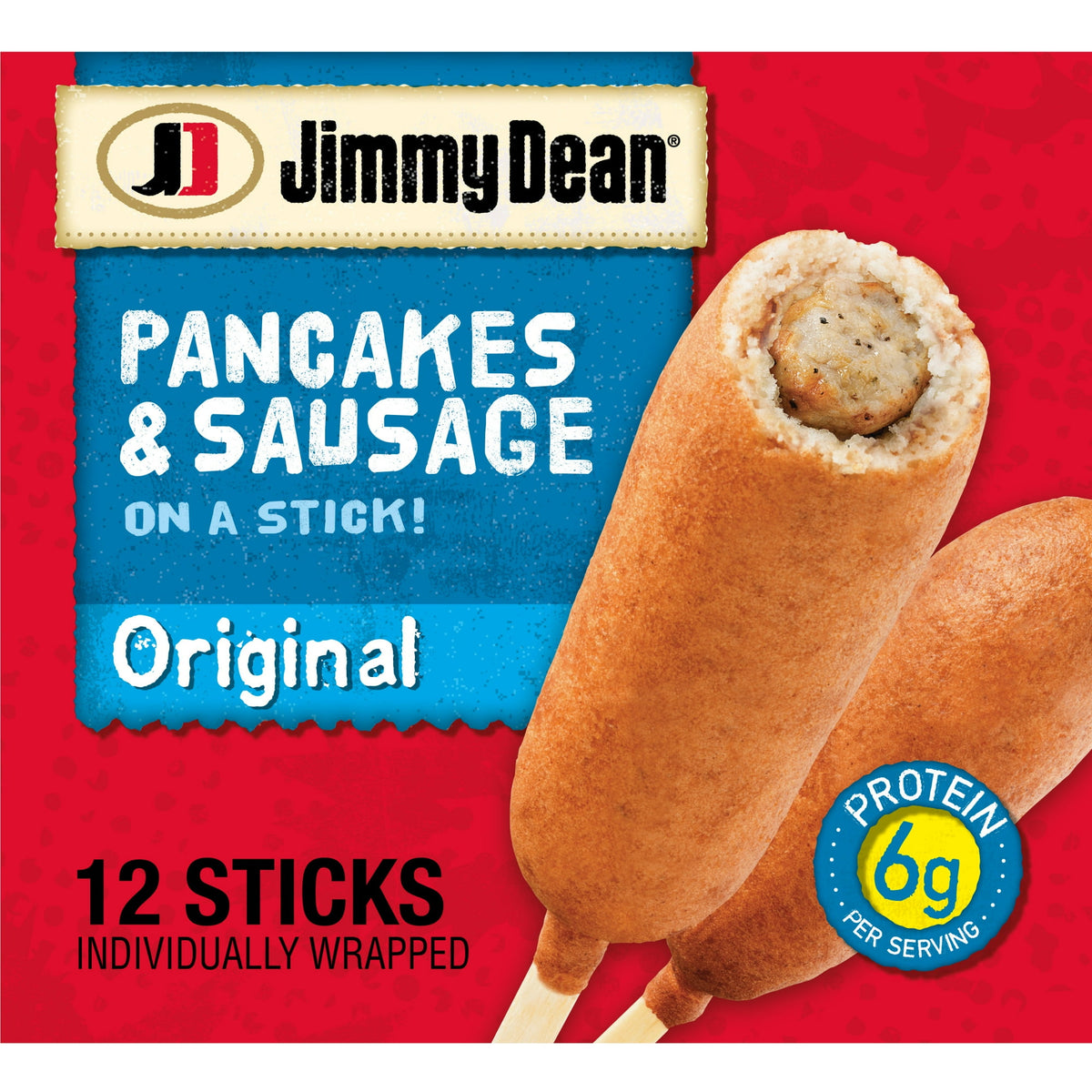Jimmy Dean Frozen Pancake & Sausage on a Stick, 30 oz, 12 ct