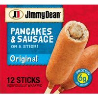 Jimmy Dean Frozen Pancake & Sausage on a Stick, 30 oz, 12 Count — package