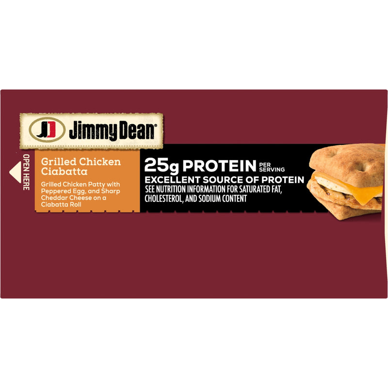 Jimmy Dean Frozen Protein Breakfast Sandwiches, Chicken, Egg, Cheese Ciabatta, 11.7 oz, 2 Count — photo 6
