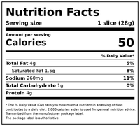 Oscar Mayer Cotto Salami Sliced Lunch Meat, for Sandwiches and Easy Lunches, Quality Meat, No Fillers, 16 oz — Nutrition Facts