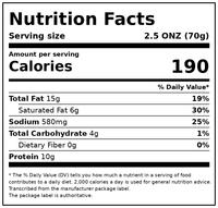 Cacique Pork Chorizo, 9 oz (Refrigerated) — Nutrition Facts