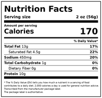 Johnsonville Premium 80% Lean/20% Fat Mild Italian Ground Pork Sausage, 1 lb Tray Refrigerated — Nutrition Facts