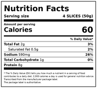 Land O' Frost Premium Pork, Smoked Ham, Deli Lunch Meat, 1 lb, Resealable Plastic Pouch — Nutrition Facts