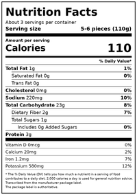 Kinder's Cowboy Butter Frozen Smashed Potatoes, 13 oz Bag — Nutrition Facts
