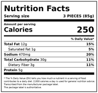 Sukhi's Indian Potato & Pea Samosa Frozen Appetizer Vegetarian Snack 10oz — Nutrition Facts