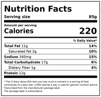 SeaPak Jumbo Butterfly Shrimp with Crispy Breading, Easy to Bake, 9 oz, BAP Certified (Frozen Seafood) — Nutrition Facts