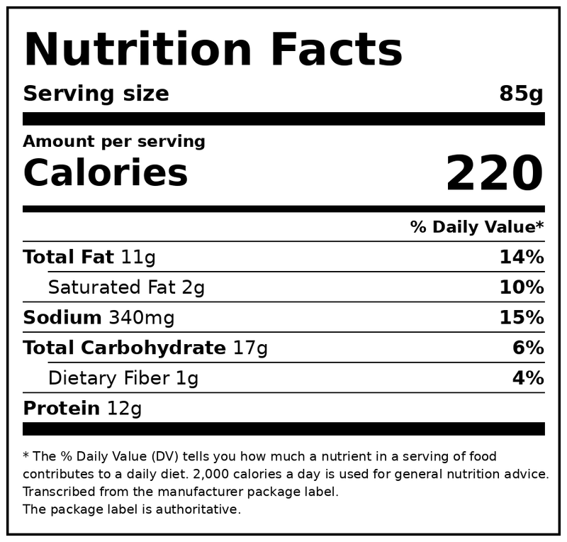 SeaPak Jumbo Butterfly Shrimp with Crispy Breading, Easy to Bake, 9 oz, BAP Certified (Frozen Seafood) — Nutrition Facts
