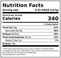 Red Baron Pepperoni Brick Oven Frozen Pizza, 17.89 oz — Nutrition Facts