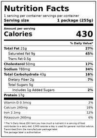 El Monterey Signature Entrée Steak Enchilada, 9 oz (Frozen) — Nutrition Facts