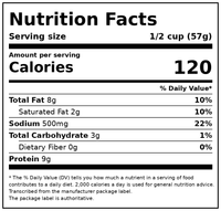 Jimmy Dean Fully Cooked Turkey Sausage Crumbles, 9.6 oz — Nutrition Facts
