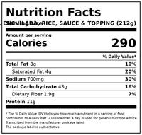 Stouffer’s Chicken Enchiladas, Family Size, Frozen Enchiladas, Family Size Frozen Meals 30 oz — Nutrition Facts