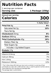 Lean Cuisine Swedish Meatballs, Frozen Meal, 9.125 oz — Nutrition Facts
