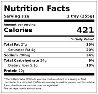 Amy’s Frozen Meals, Tofu Scramble, Plant-Based Microwave Meal, 9 oz — Nutrition Facts
