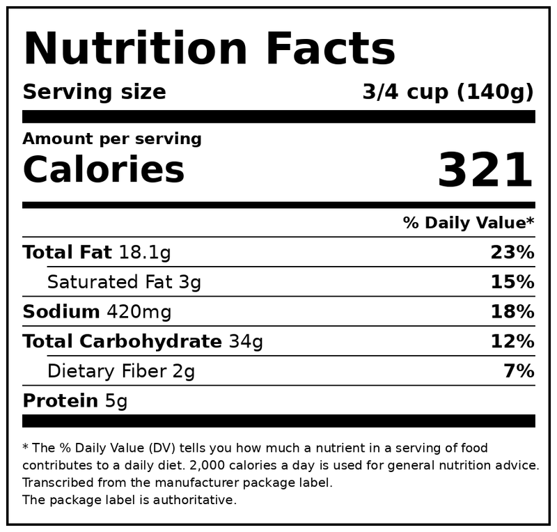 Freshness Guaranteed Amish Macaroni Salad, Ready to Serve, 32 oz Tub (Refrigerated) — Nutrition Facts