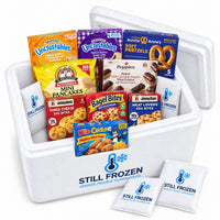 The After-School Snack Box — Jimmy Dean & Smucker's · Cooler M in a Still Frozen foam cooler with gel packs