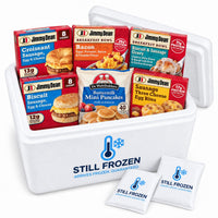 The Breakfast Box · Cooler M in a Still Frozen foam cooler with gel packs