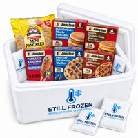 The Sweet Breakfast Box · Cooler M in a Still Frozen foam cooler with gel packs