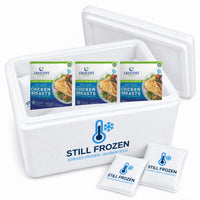 Crescent Foods Halal Boneless Skinless Breast, 5lb (Frozen) — Multipack of 3 in a Still Frozen cooler